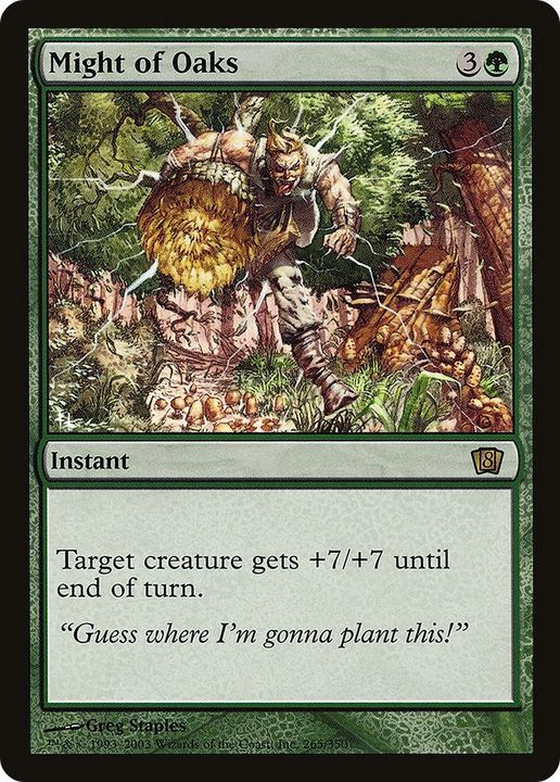 Might of Oaks in the group Magic the Gathering / Types / Colors / Green at Proxyprinters.com (41923)