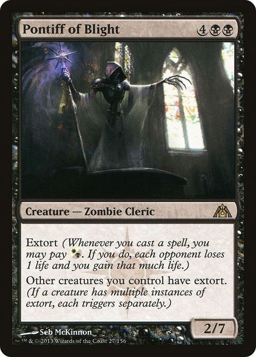 Pontiff of Blight in the group Magic the Gathering / Types / Creatures / Zombie at Proxyprinters.com (41939)