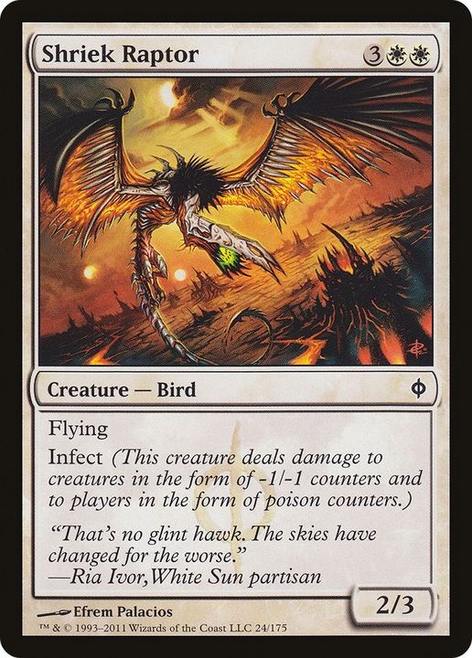 Shriek Raptor in the group Magic the Gathering / Types / Colors / White at Proxyprinters.com (41987)