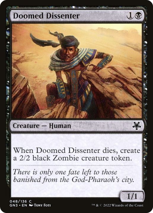 Doomed Dissenter in the group Magic the Gathering / Types / Creatures / Human at Proxyprinters.com (41994)