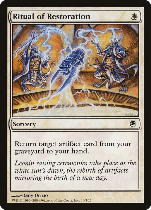 Ritual of Restoration in the group Magic the Gathering / Types / Colors / White at Proxyprinters.com (42008)