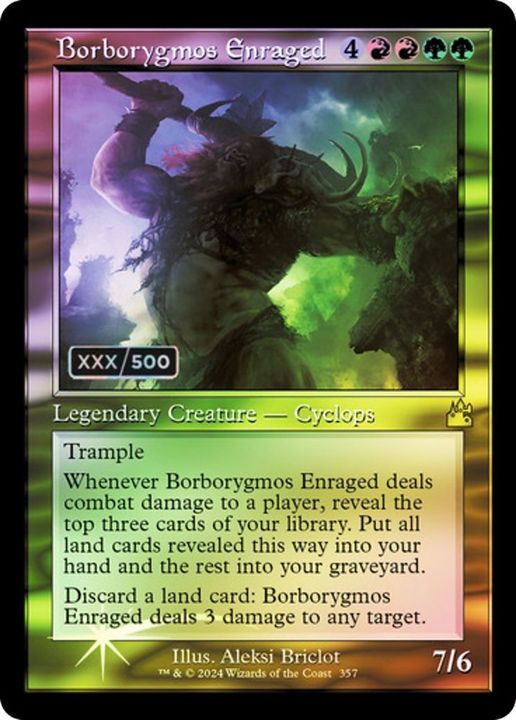 Borborygmos Enraged in the group Magic the Gathering / Types / Colors / Multicolors / G, R at Proxyprinters.com (42012)