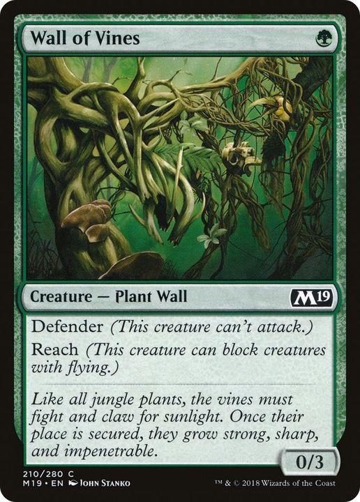 Wall of Vines in the group Magic the Gathering / Types / Colors / Green at Proxyprinters.com (42026)