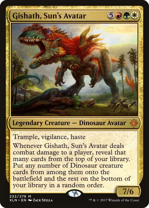 Gishath, Sun's Avatar in the group Magic the Gathering / Sets / Ixalan at Proxyprinters.com (42049)