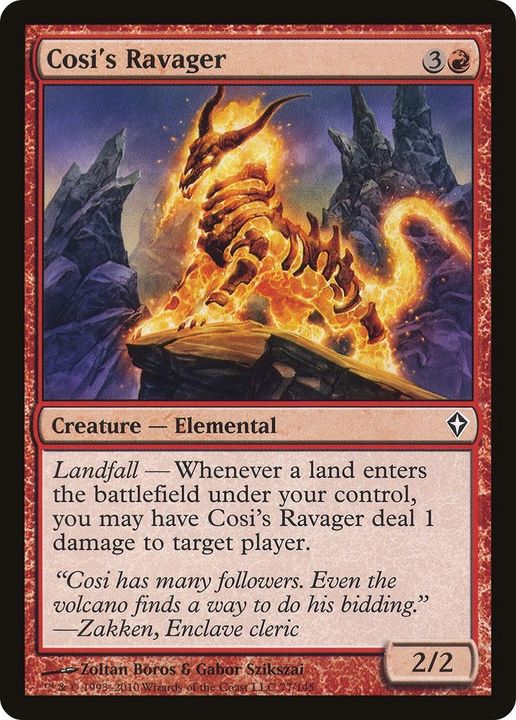 Cosi's Ravager in the group Magic the Gathering / Types / Colors / Red at Proxyprinters.com (42050)