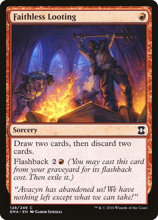 Faithless Looting in the group Magic the Gathering / Types / Colors / Red at Proxyprinters.com (42066)