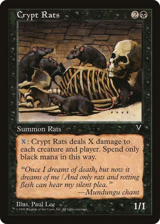 Crypt Rats in the group Magic the Gathering / Types / Colors / Black at Proxyprinters.com (42113)