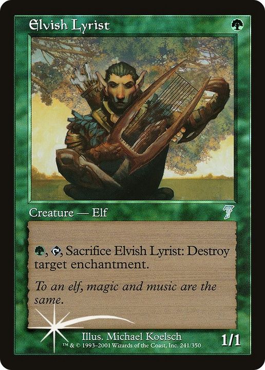 Elvish Lyrist in the group Magic the Gathering / Types / Creatures / Elf at Proxyprinters.com (42115)