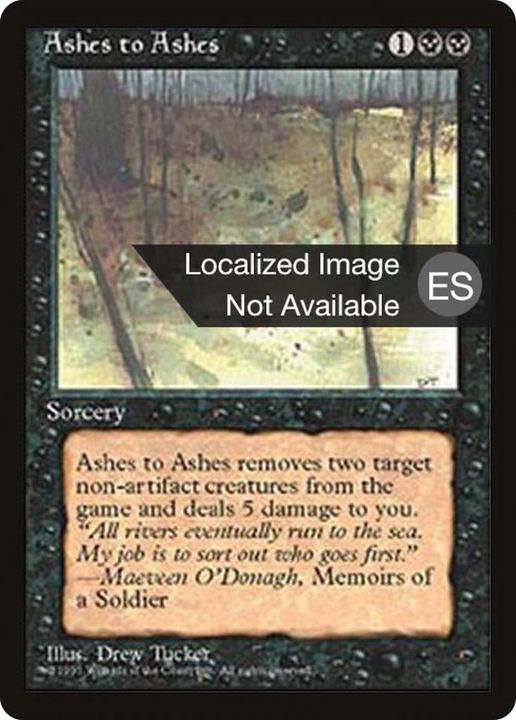 Ashes to Ashes in the group Magic the Gathering / Types / Colors / Black at Proxyprinters.com (42125)