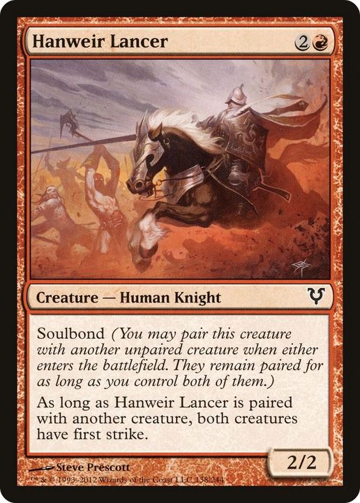 Hanweir Lancer in the group Magic the Gathering / Types / Creatures / Human at Proxyprinters.com (42169)