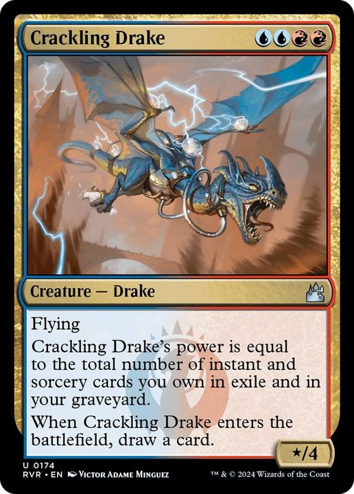 Crackling Drake in the group Magic the Gathering / Sets / Ravnica: City of Guilds Promos at Proxyprinters.com (42190)