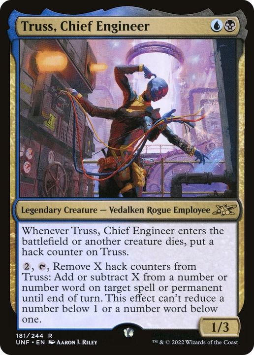 Truss, Chief Engineer in the group Magic the Gathering / Types / Colors / Multicolors / B, U at Proxyprinters.com (42244)