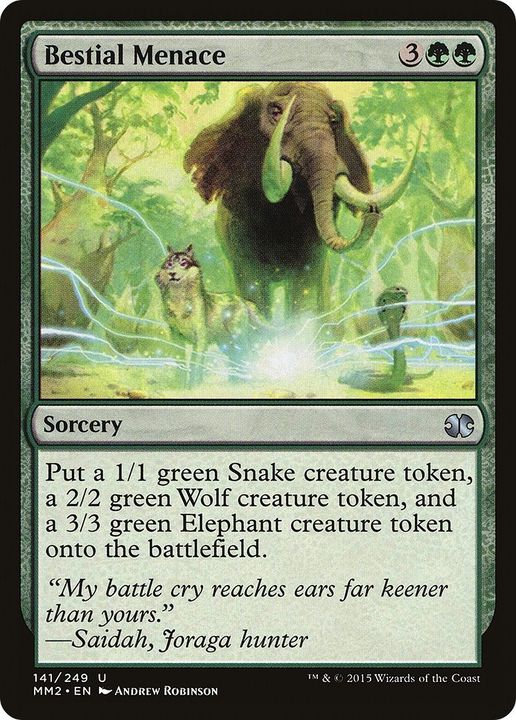 Bestial Menace in the group Magic the Gathering / Types / Colors / Green at Proxyprinters.com (42261)