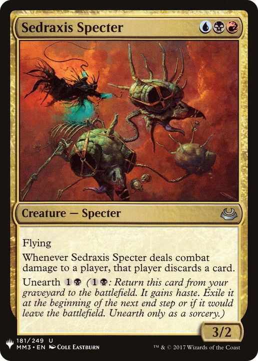 Sedraxis Specter in the group Magic the Gathering / Types / Colors / Multicolors / B, R, U at Proxyprinters.com (42262)