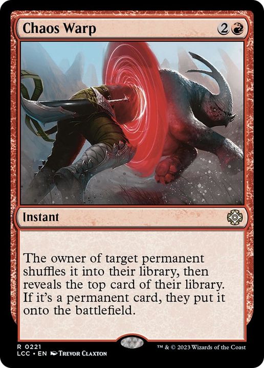 Chaos Warp in the group Magic the Gathering / Types / Colors / Red at Proxyprinters.com (42274)