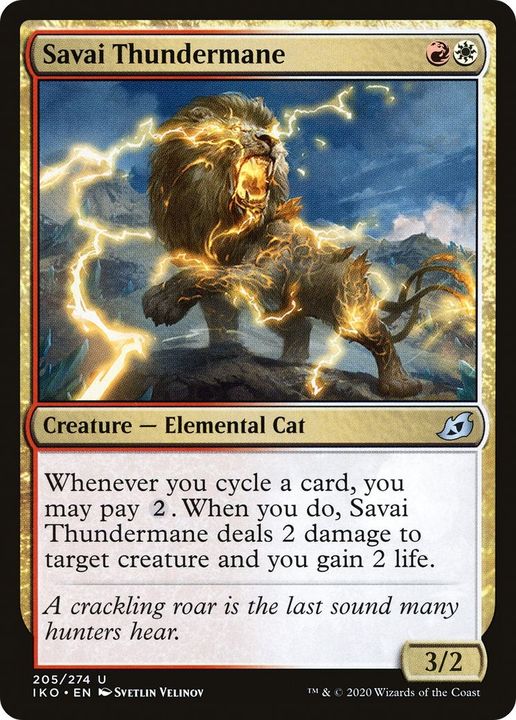 Savai Thundermane in the group Magic the Gathering / Types / Colors / Multicolors / R, W at Proxyprinters.com (42287)