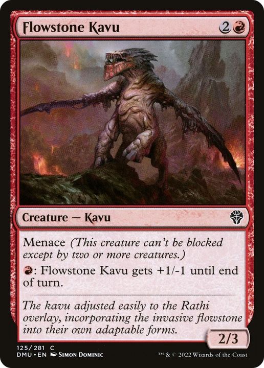 Flowstone Kavu in the group Magic the Gathering / Types / Colors / Red at Proxyprinters.com (42307)