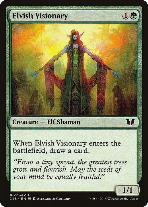 Elvish Visionary in the group Magic the Gathering / Types / Creatures / Elf at Proxyprinters.com (42321)