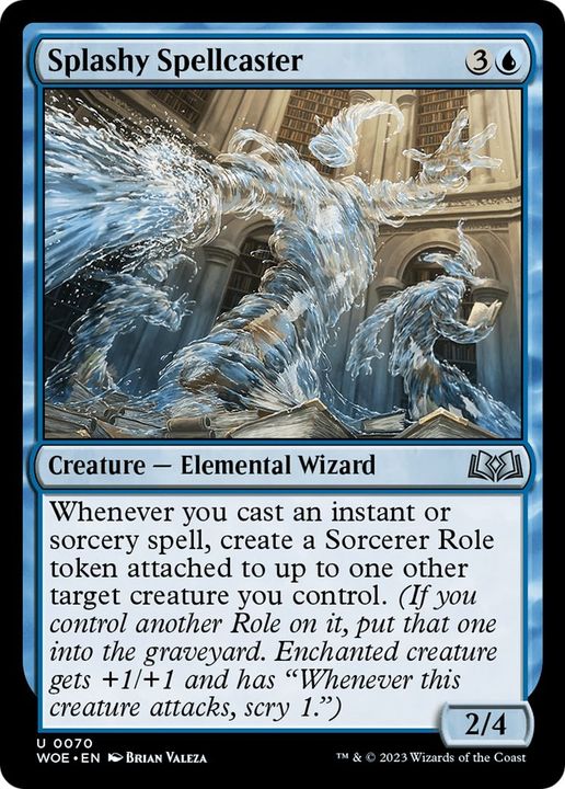 Splashy Spellcaster in the group Magic the Gathering / Types / Creatures / Wizard at Proxyprinters.com (42322)