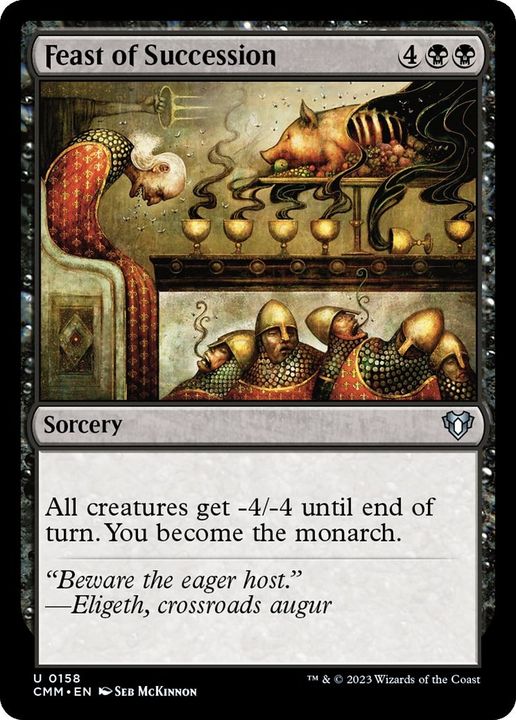 Feast of Succession in the group Magic the Gathering / Types / Colors / Black at Proxyprinters.com (42328)