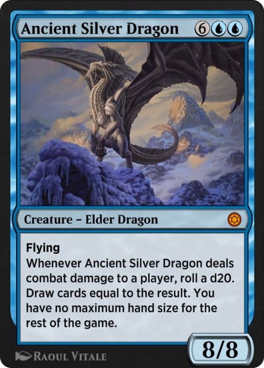 Ancient Silver Dragon in the group Magic the Gathering / Sets / Alchemy Horizons: Baldur's Gate at Proxyprinters.com (42347)