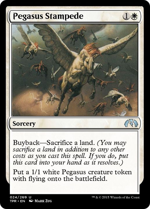 Pegasus Stampede in the group Magic the Gathering / Types / Colors / White at Proxyprinters.com (42397)