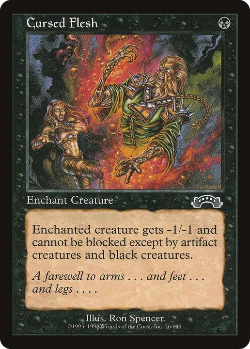 Cursed Flesh in the group Magic the Gathering / Types / Colors / Black at Proxyprinters.com (42426)