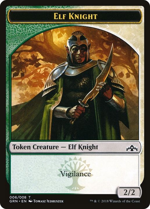 Elf Knight in the group Magic the Gathering / Types / Colors / Multicolors / G, W at Proxyprinters.com (42471)