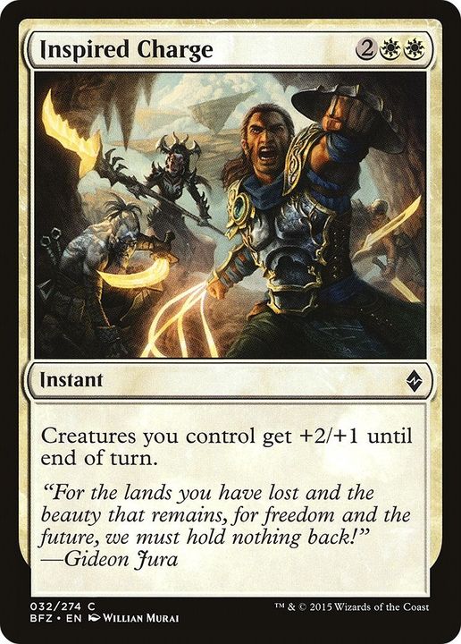 Inspired Charge in the group Magic the Gathering / Types / Colors / White at Proxyprinters.com (4250)