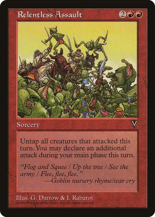 Relentless Assault in the group Magic the Gathering / Types / Colors / Red at Proxyprinters.com (42501)