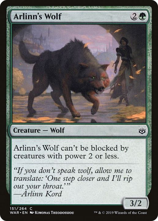 Arlinn's Wolf in the group Magic the Gathering / Types / Colors / Green at Proxyprinters.com (42502)