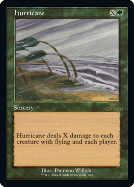 Hurricane in the group Magic the Gathering / Types / Colors / Green at Proxyprinters.com (42555)