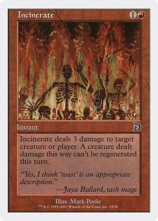 Incinerate in the group Singles at Proxyprinters.com (42558)