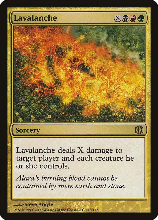 Lavalanche in the group Magic the Gathering / Types / Colors / Multicolors / B, G, R at Proxyprinters.com (42560)