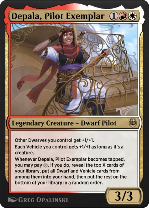 Depala, Pilot Exemplar in the group Magic the Gathering / Types / Colors / Multicolors / R, W at Proxyprinters.com (4259)