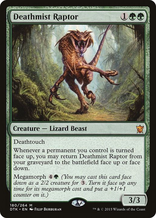 Deathmist Raptor in the group Magic the Gathering / Types / Colors / Green at Proxyprinters.com (42624)