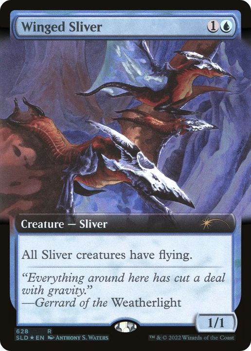 Winged Sliver in the group Magic the Gathering / Types / Colors / Blue at Proxyprinters.com (42648)