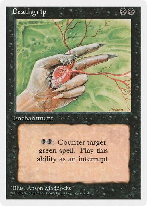 Deathgrip in the group Magic the Gathering / Types / Enchantment / Enchantment at Proxyprinters.com (42666)