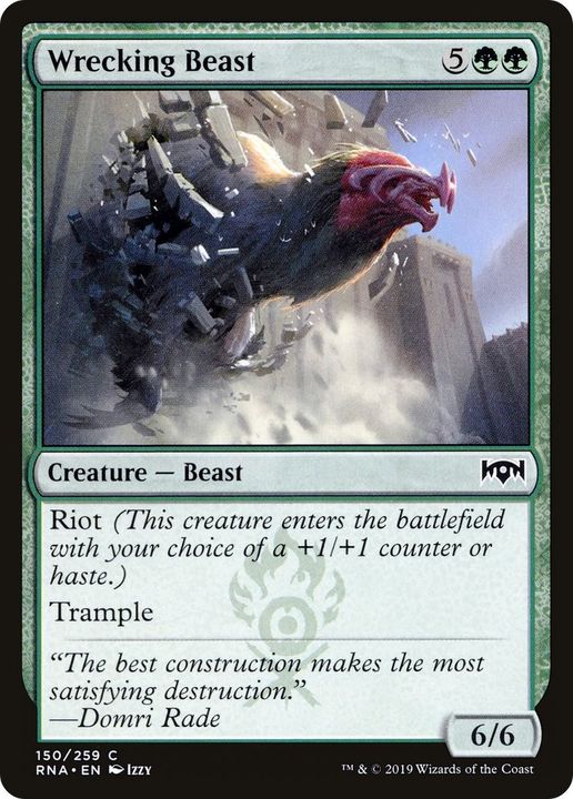 Wrecking Beast in the group Magic the Gathering / Types / Colors / Green at Proxyprinters.com (42676)