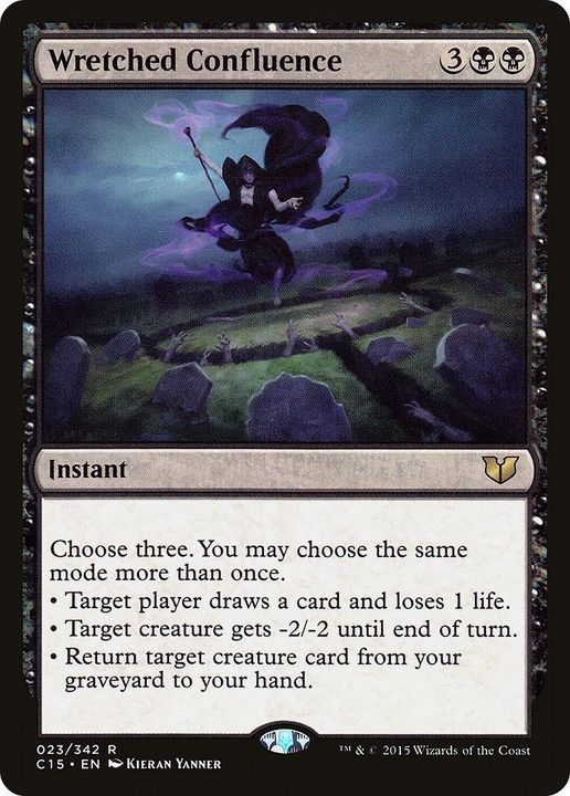 Wretched Confluence in the group Magic the Gathering / Types / Colors / Black at Proxyprinters.com (42696)