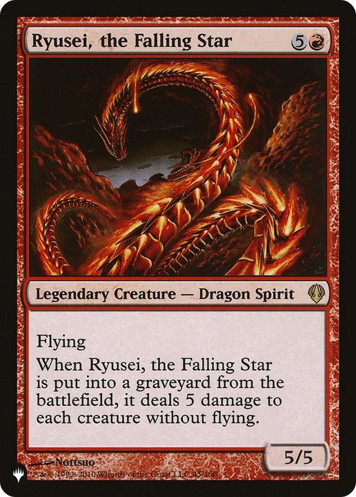 Ryusei, the Falling Star in the group Magic the Gathering / Types / Colors / Red at Proxyprinters.com (42701)