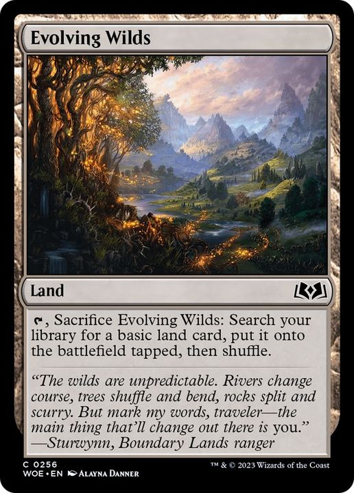 Evolving Wilds in the group Magic the Gathering / Sets / Wilds of Eldraine Art Series at Proxyprinters.com (42707)