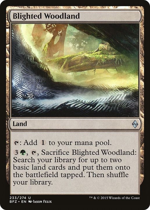 Blighted Woodland in the group Magic the Gathering / Types / Colors / Colorless at Proxyprinters.com (42728)