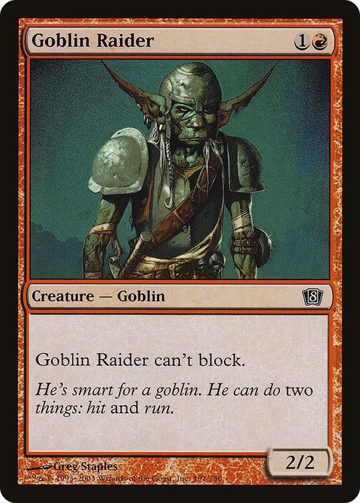 Goblin Raider in the group Magic the Gathering / Sets / Eighth Edition at Proxyprinters.com (42737)