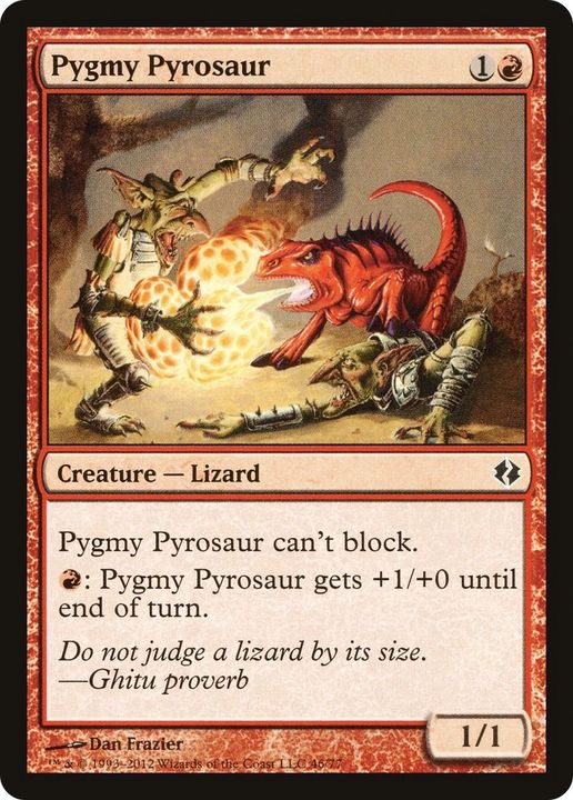 Pygmy Pyrosaur in the group Magic the Gathering / Types / Colors / Red at Proxyprinters.com (42738)