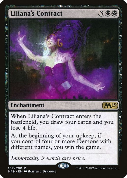 Liliana's Contract in the group Magic the Gathering / Types / Enchantment / Enchantment at Proxyprinters.com (42739)