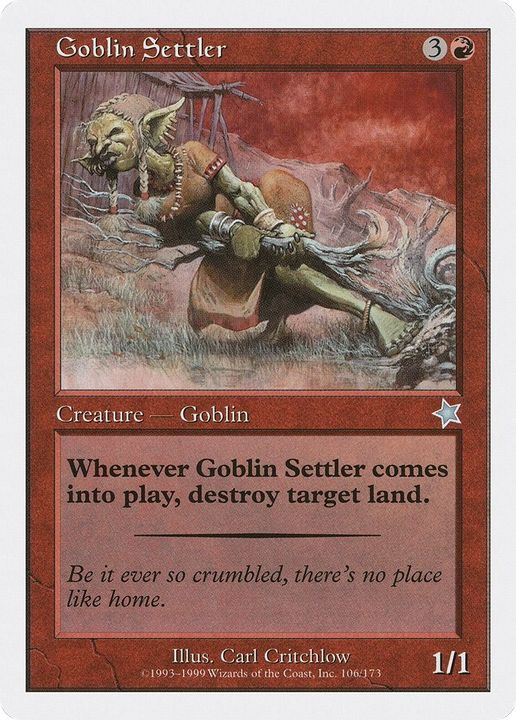 Goblin Settler in the group Magic the Gathering / Types / Creatures / Goblin at Proxyprinters.com (42767)