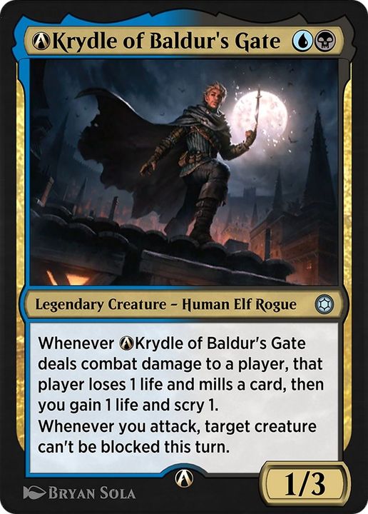 A-Krydle of Baldur's Gate in the group Magic the Gathering / Types / Colors / Multicolors / B, U at Proxyprinters.com (42771)