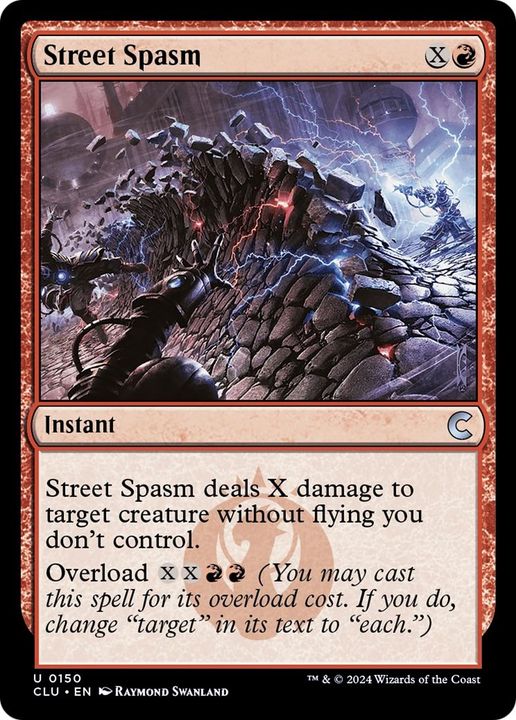 Street Spasm in the group Magic the Gathering / Types / Colors / Red at Proxyprinters.com (42797)