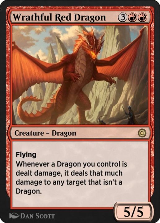 Wrathful Red Dragon in the group Magic the Gathering / Sets / Alchemy Horizons: Baldur's Gate at Proxyprinters.com (428)